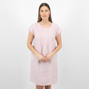 linen rose dress washed