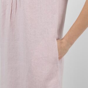 linen rose dress pockets in sides
