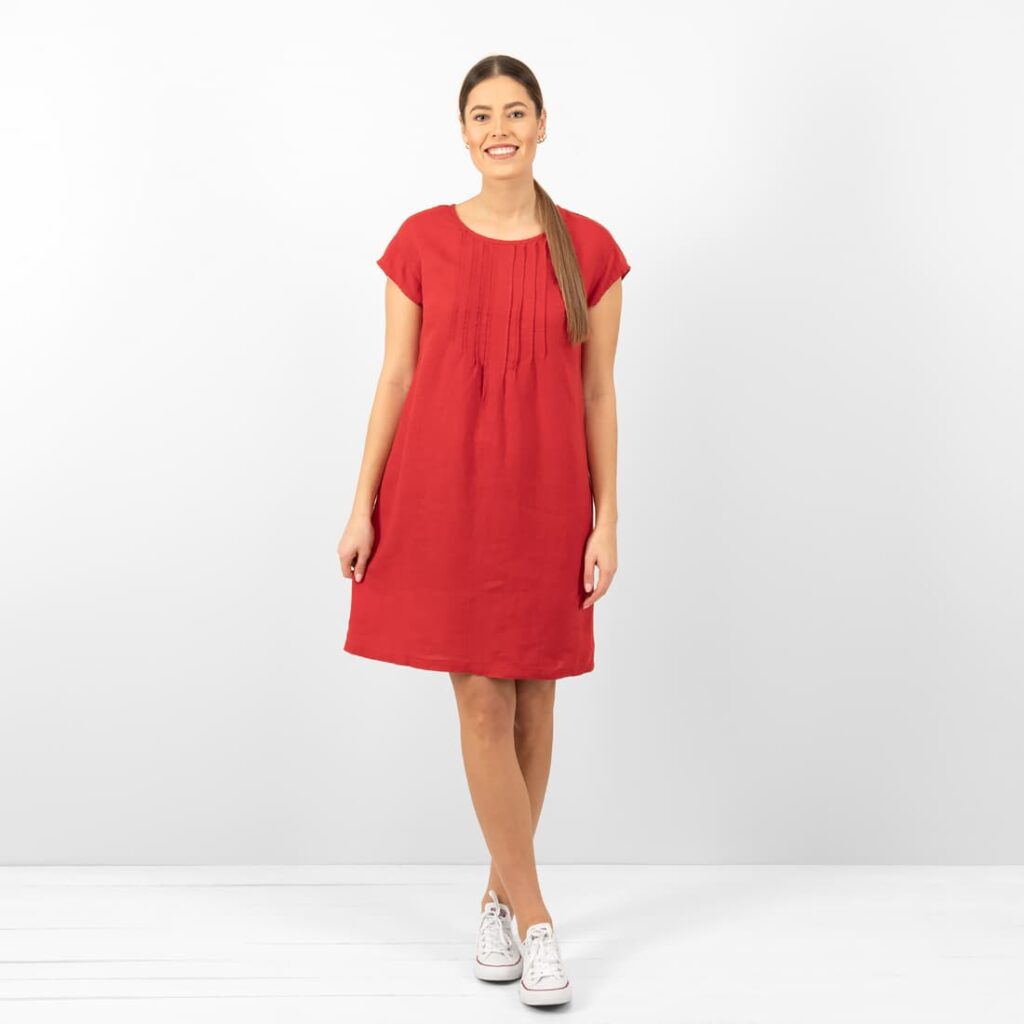red linen dress Miren