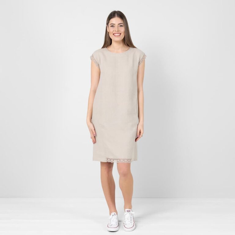 Natural linen dress