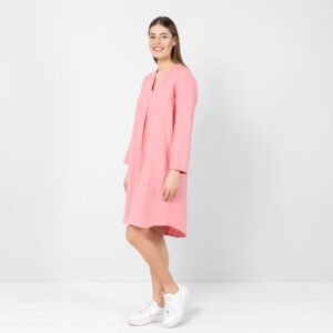 Light pink linen dress, 100% linen