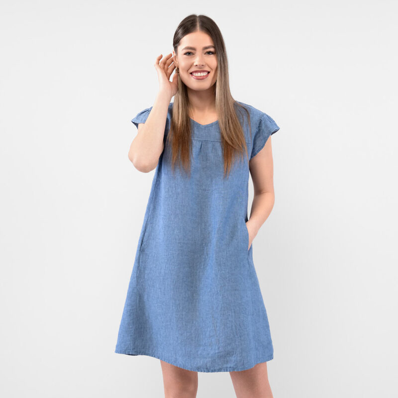 BETTE Kjole lyseblå