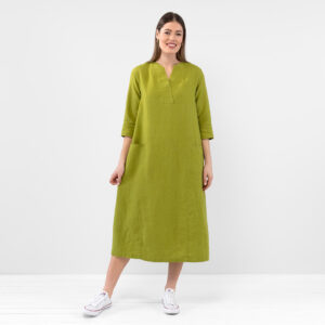 GLENN Kjole pæregrønn