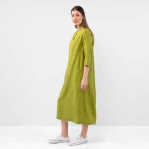 GLENN Kjole pæregrønn