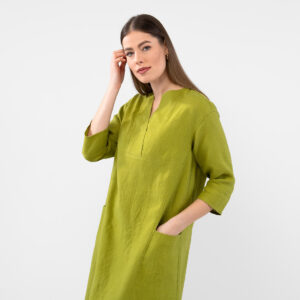 GLENN Kjole pæregrønn