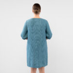 AVA Kjole blå grønn