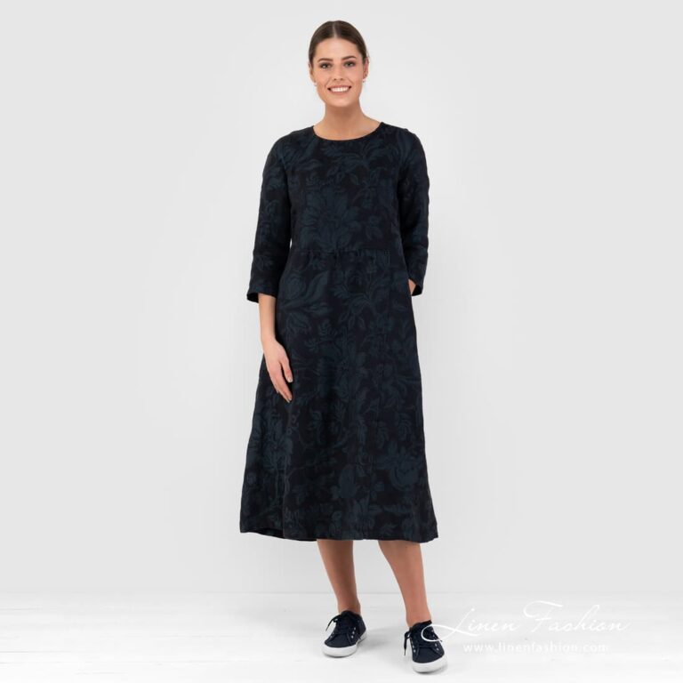 DELFINA floral pattern dress.