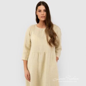 Pale yellow dress, DELFINA.