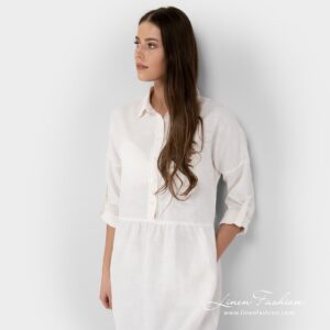 White dyed dress, JUDIT.