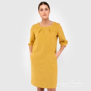 ALFA yellow dress.