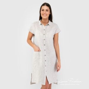 White linen dress