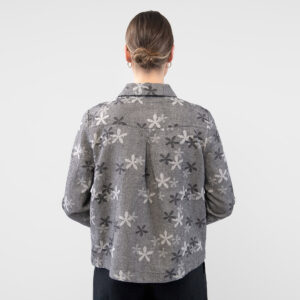 LIMA Jakke svart blomstret