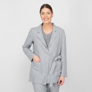 grey linen jacket
