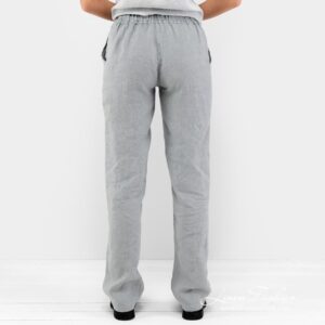 Grey 100% linen pants.