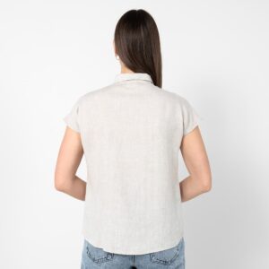 Beige linen shirt