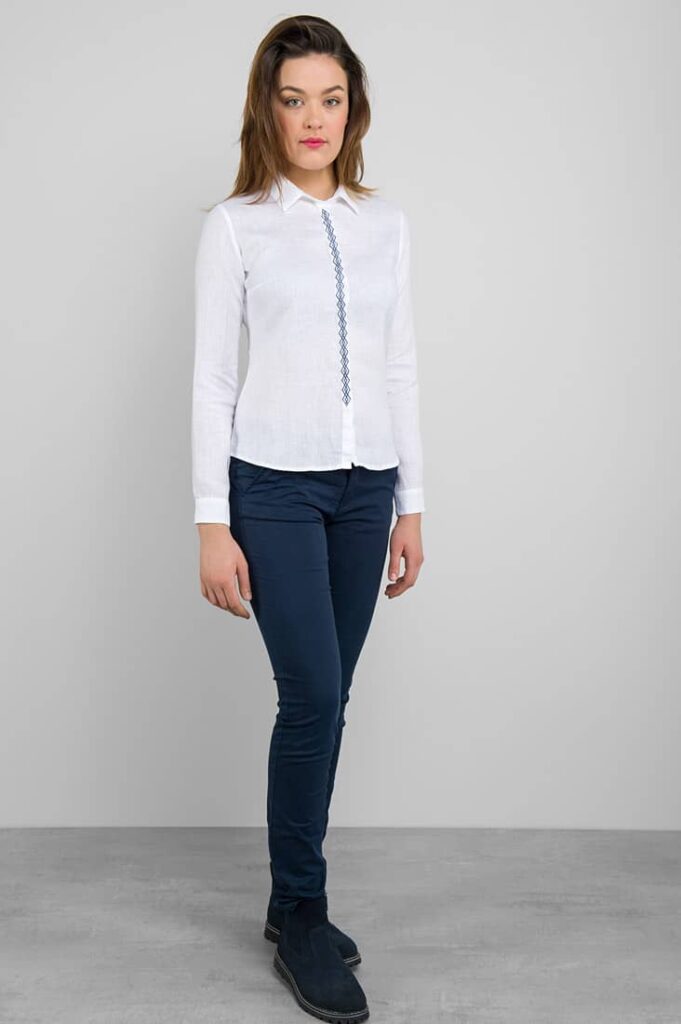 HELENA Bluse hvit 6 HELENA Bluse hvit - Bilde 6