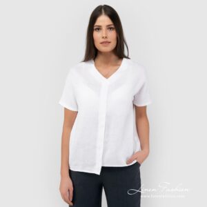 VIETNAM white linen blouse