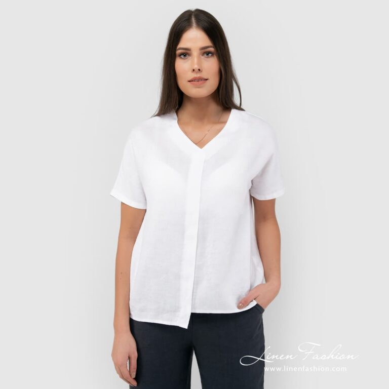 VIETNAM white linen blouse