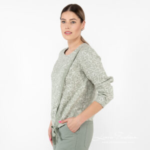 green flower blouse, washed.