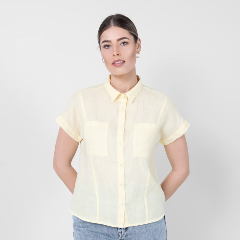 Light yellow linen shirt