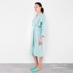 MARY Badekåpe lys grønn 15 Womens robe in light green color, MARY.