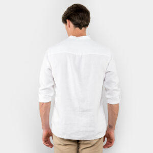 White linen men's shirt, backside