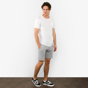 Simple white linen men's shirt, optical white