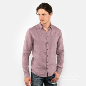 SIR violet linen shirt