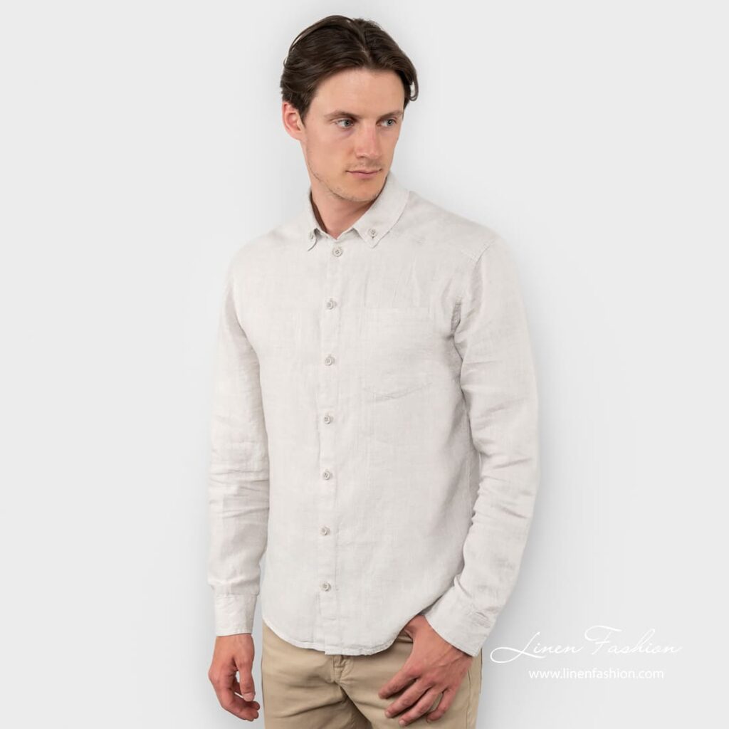 SIR natural color linen shirt