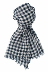 FINO Sjal blårutete