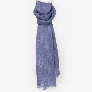 Linen violet scarf full size