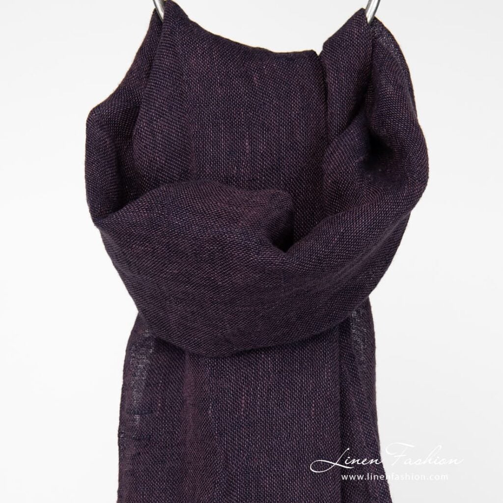 Eggplant melange scarf