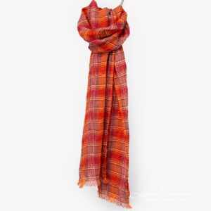 LOTTO MAX Sjal oransje 8 Linen orange scarf full size