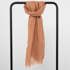 FINO Sjal lysebrun 7 Light brown linen shawl