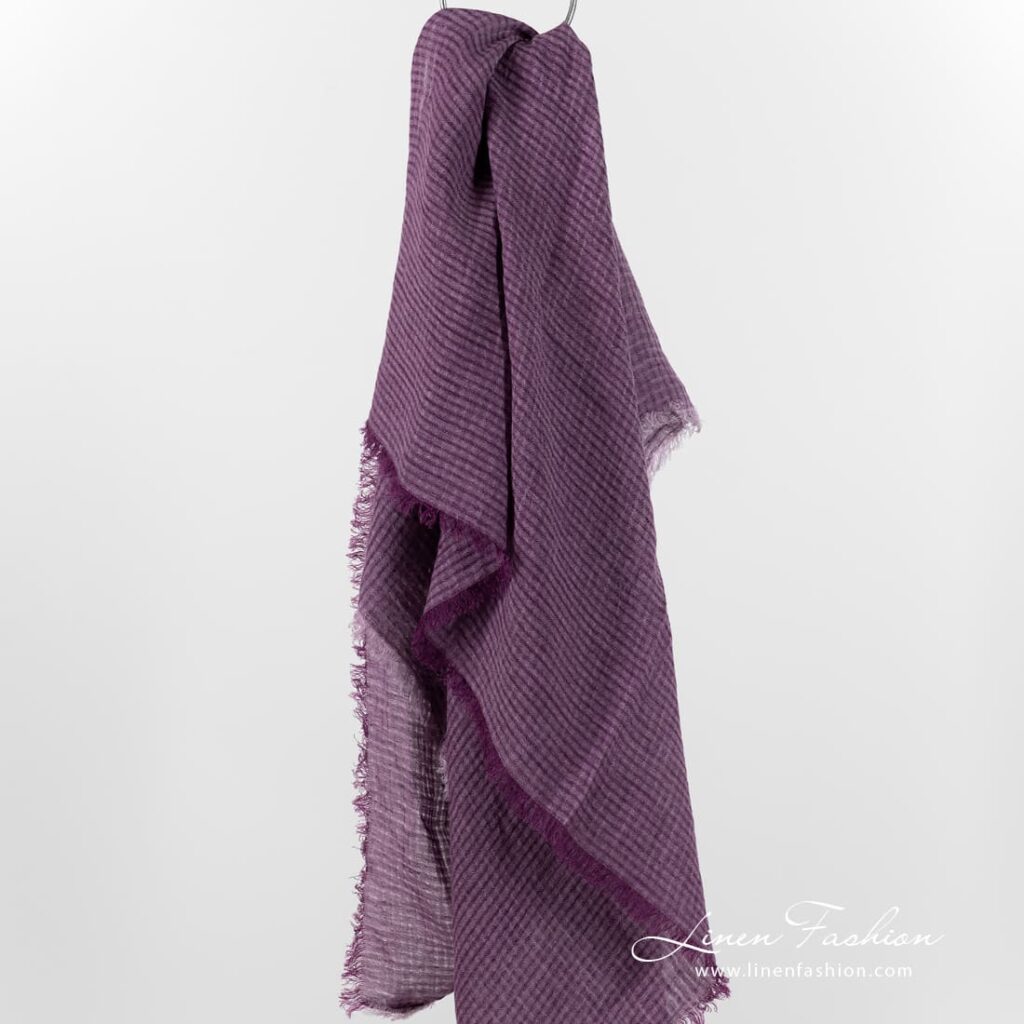 MARE Skjerf fiolett 2 MARE violet linen scarf
