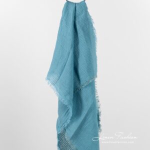 MARE Skjerf blått 8 MARE blue linen scarf