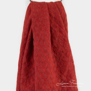 GALAXY red linen scarf