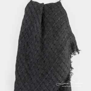 GALAXY Skjerf grått 9 GALAXY grey linen scarf