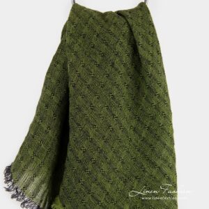 GALAXY green linen scarf