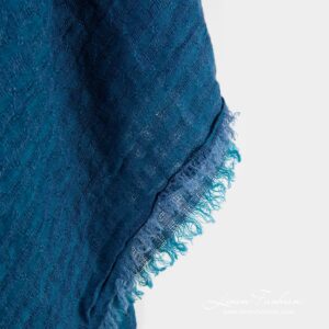 GALAXY blue 100% linen scarf