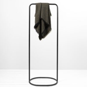 linen black golden scarf big size square