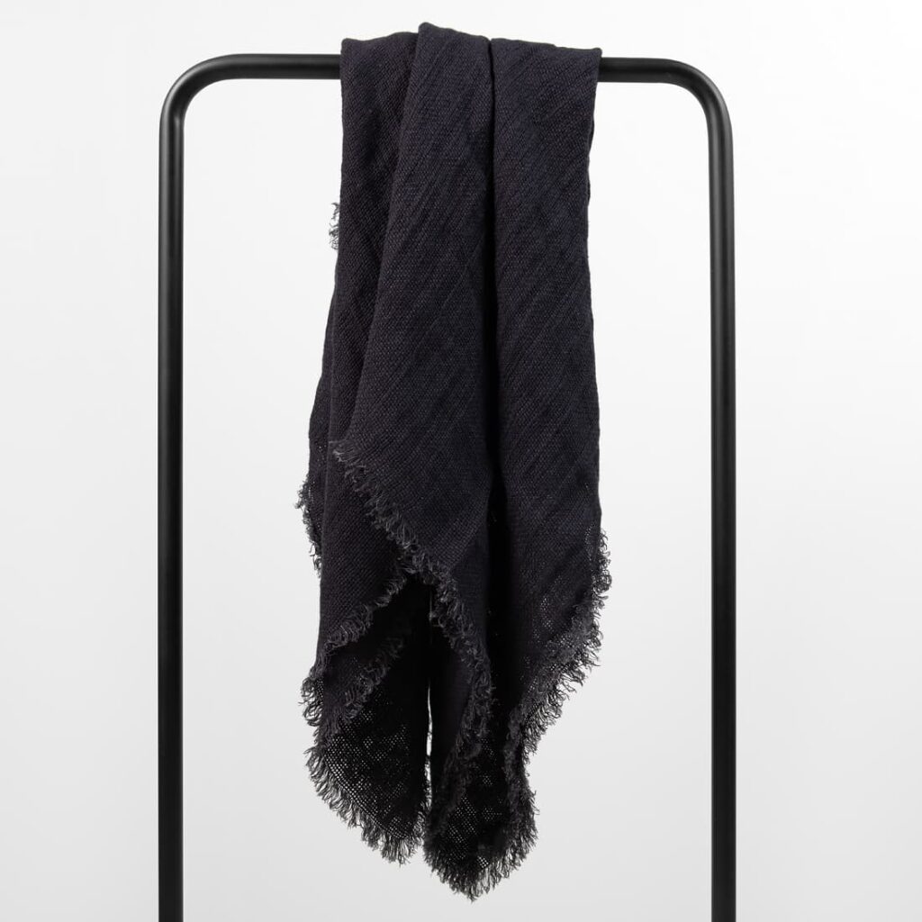 black linen scarf