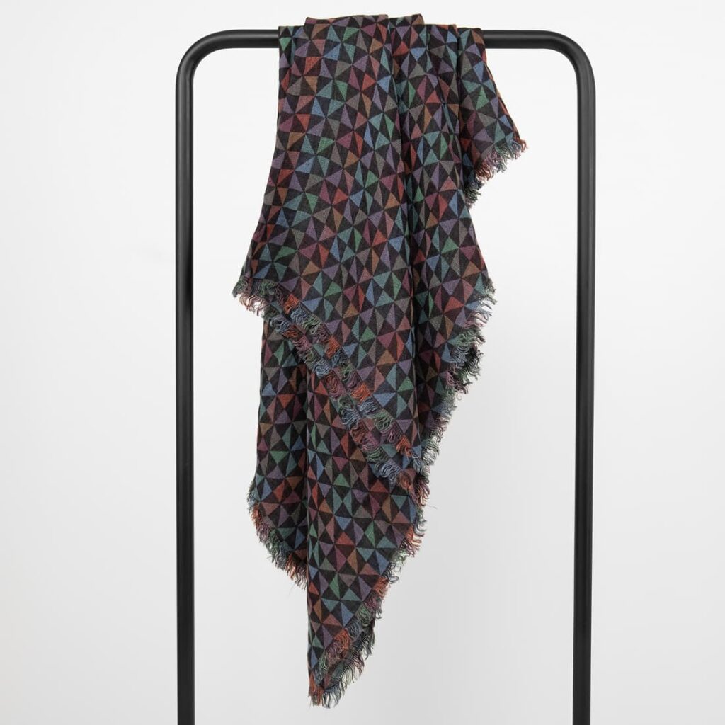 Multicolour linen scarf