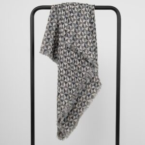 Grey linen scarf