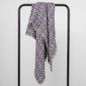 Violet linen scarf