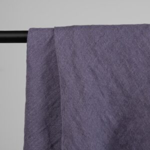 COMBO Skjerf fiolett 8 Violet linen scarf, plain weave