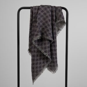 VIRGO Skjerf fiolett 7 Violet black linen scarf