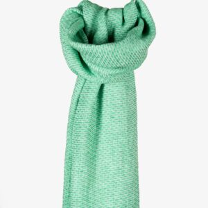 BERGO green linen shawl
