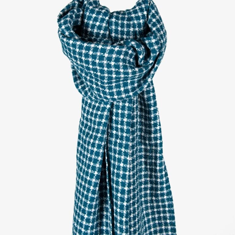 ULTRA blue linen shawl