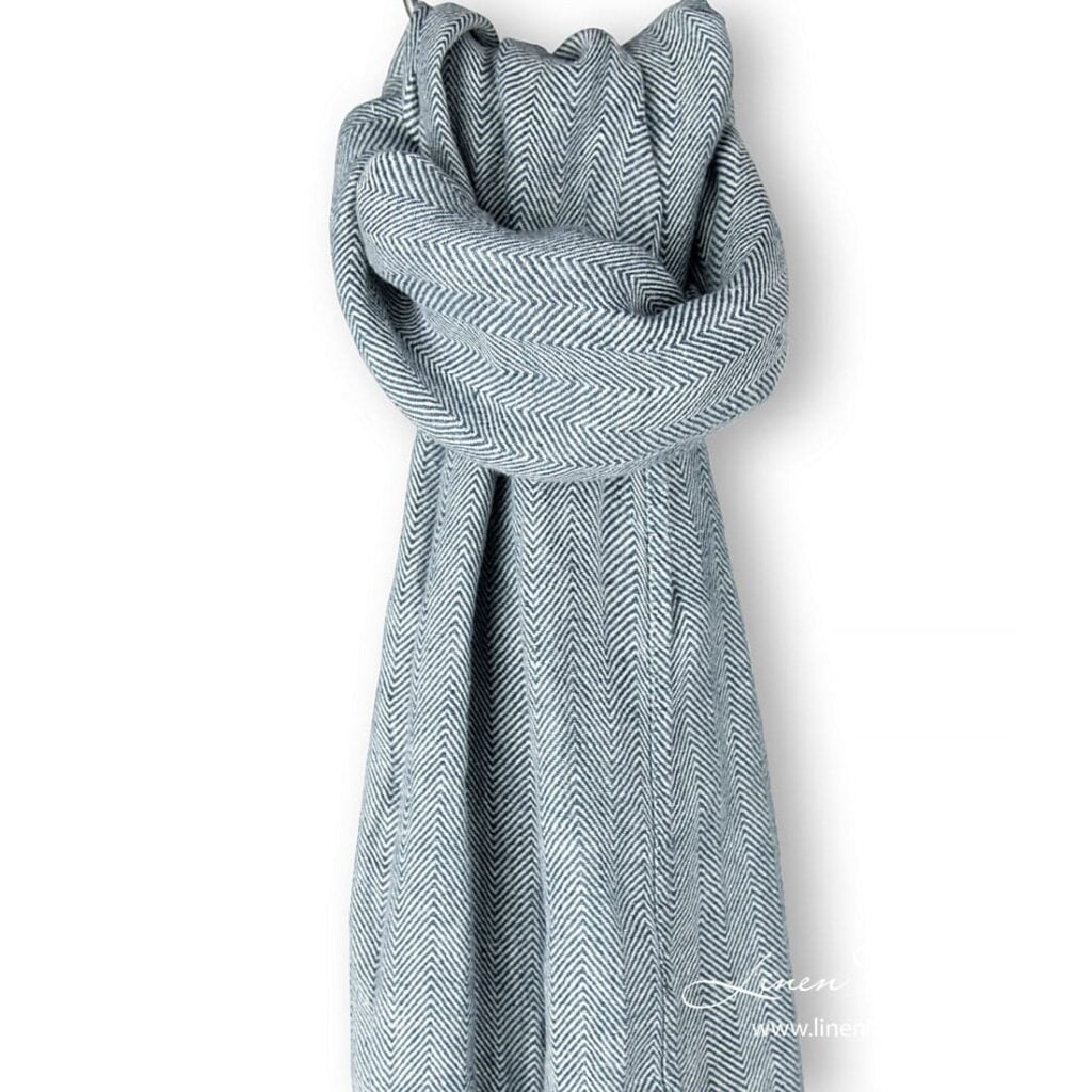 Blue linen shawl ULTRA.